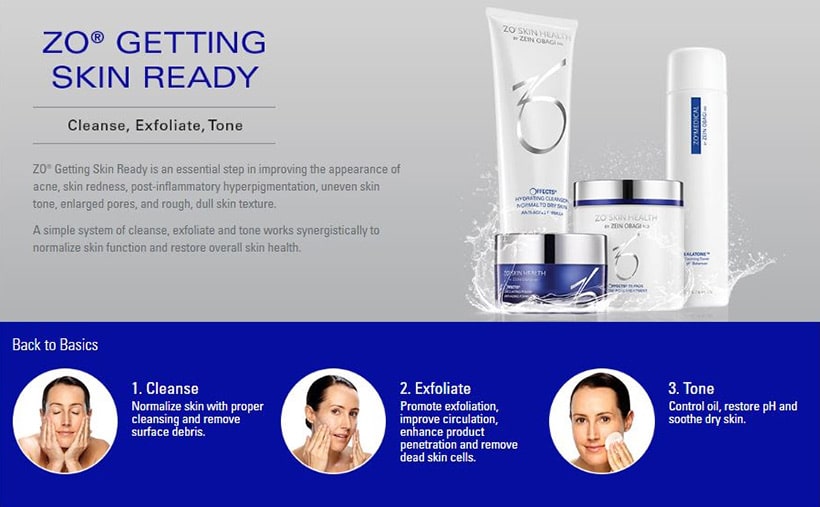 ZO SkinHealth® developed by the well renowned dermatologist Dr. Zein Obagi is a medical grade and protocol driven skincare line. Virginia. Reston. Chevy Chase. Maryland 