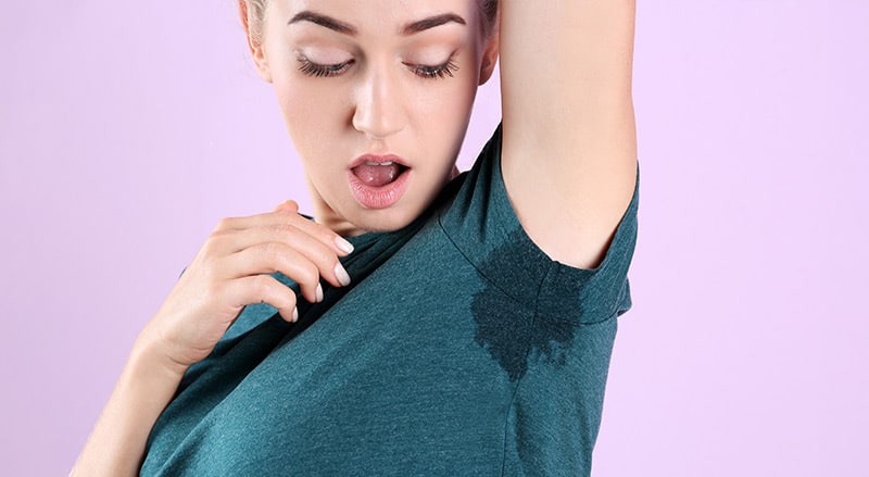 People with Hyperhidrosis experience moderate to severe palm, armpit, and/or soles of feet sweating.