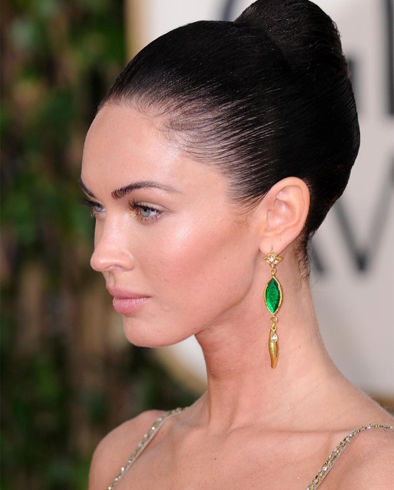 megan fox acne scars