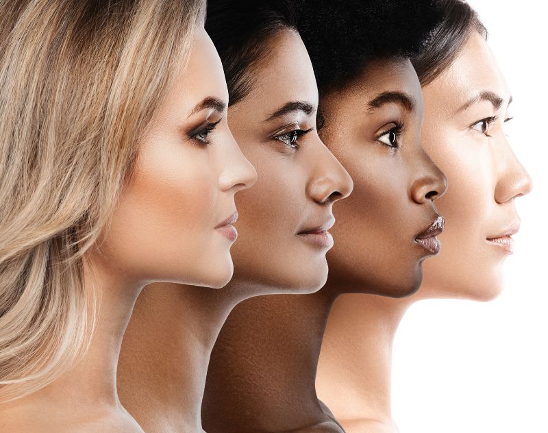Profiles of diverse women highlighting inclusive skin rejuvenation results from 3DMIRACL laser treatment.