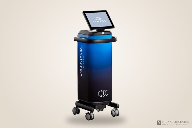 The Morpheus8 radiofrequency microneedling device used at The Naderi Center