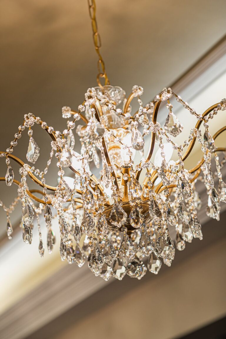 Crystal chandelier at The Naderi Center in Reston, Virginia